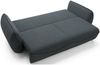 Selsey 'Cutie' Sofa 3-Sitzer mit Schlaffunktion & Stauraum, Easy-Clean Velours, graphit Bild 3