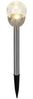5x LED Außenleuchte, Edelstahl, Silber, Bruchglasoptik, IP44, H 24,5cm Bild 5