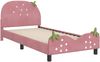 vidaXL Kinderbettgestell mit Kopfteil Rosa 80 x 200 cm Samt 42011076 Bild 4