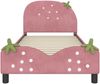 vidaXL Kinderbettgestell mit Kopfteil Rosa 80 x 200 cm Samt 42011076 Bild 5