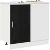 vidaXL Küchen-Eck-Basisschrank Schwarz Eichen-Optik 86 x 46 x 81,5 cm 876721 Bild 3