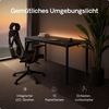 Desktronic Elektrisch höhenverstellbarer Schreibtisch HomeMax 160x80cm Schwarz/Schwarz mit Memory-Funktion, Anti-Kollisions Technologie, USB-A und USB-C-Ladeanschlüssen Bild 5