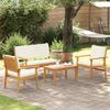 vidaXL Gartensofa-set 4 pcs Braun 120 x 65,5 x 79 cm Massivholz Akazie 3325227 Bild 4