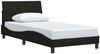 Einzelbettgestell Design für Erwachsene ohne Matratze Schwarz 100x200 cm Stoff d5070e Bild 3