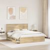 vidaXL Bettrahmen Sonoma-Eiche 160 x 200 cm Ingenieurs Holz 3411098 Bild 3