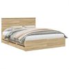 vidaXL Bettrahmen Sonoma-Eiche 160 x 200 cm Ingenieurs Holz 3411098 Bild 2