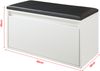 Sitzbank Degerfors 80x39x45 cm Weiß/Schwarz [en. casa] Bild 3