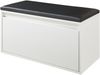 Sitzbank Degerfors 80x39x45 cm Weiß/Schwarz [en. casa] Bild 2