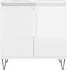 vidaXL Badschrank Hochglanz-Weiß 58x33x60 cm Holzwerkstoff 831582 Bild 4