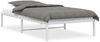 vidaXL Bettgestell Metall Weiß 100x190 cm 373667 Bild 2