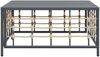 Gartentisch | Couchtisch Anthrazit 70x70x34 cm Poly Rattan Bild 4