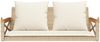 vidaXL Hängebank mit Kissen Beige 109x62x40 cm Poly Rattan 368157 Bild 4