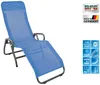 MFG 'Pool 3' Bäderliege klappbar, Textilbezug blau, 190 x 55 cm Bild 4