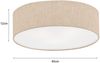LED Deckenlampe rund mit Lampenschirm Leinen Beige, Ø 40cm Bild 4