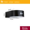 Paulmann 94730 Solar LED Außenwandleuchte Eileen mit Bewegungsmelder Bild 4