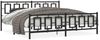 vidaXL Bettgestell mit Kopf- und Fußteil Metall Schwarz 193x203 cm 374265 Bild 2
