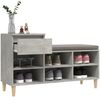vidaXL Schuhregal Betongrau 102x36x60 cm Holzwerkstoff 821208 Bild 5