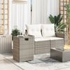 vidaXL Propan-Tank-Verstecktisch Grau 40x40x60 cm Poly Rattan 366296 Bild 3