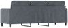 vidaXL 3-Sitzer-Sofa Dunkelgrau 180 cm Samt Bild 5