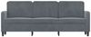 vidaXL 3-Sitzer-Sofa Dunkelgrau 180 cm Samt Bild 3