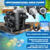 KESSER Sandfilteranlage 600W Sandfilter für Pools 13200L/h Durchfluss Poolfilter 7-Wege Ventil (Filteranlage mit Pumpe, 1200g Filterbälle Druckmanometer, Abdeckung), Tankvolumen für bis 30kg Sand Professionelle Poolwasserfilterung Bild 3