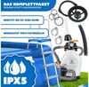 KESSER Sandfilteranlage 600W Sandfilter für Pools 13200L/h Durchfluss Poolfilter 7-Wege Ventil (Filteranlage mit Pumpe, 1200g Filterbälle Druckmanometer, Abdeckung), Tankvolumen für bis 30kg Sand Professionelle Poolwasserfilterung Bild 4