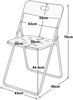 Flieks Gartenmöbel Set 3-teilig klappbar Bistro Set wetterfest Stahl Balkonmöbel Set 2 Stühle Tisch Outdoor, Beige Bild 4