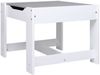 vidaXL Kindertisch mit 2 Stühlen, MDF weiß / grau Bild 5