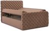 Boxspringbett Schlafzimmerbett HIMAL 120x200cm in Stoff Riviera Mint Bild 2