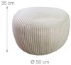 Relaxdays Pouf mit Cordbezug Bild 4