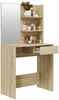 vidaXL Schminktisch mit Spiegel Sonoma-Eiche 74,5x40x141 cm 802807 Bild 5