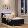 vidaXL LED Boxspringbett mit Kopfteil Schwarz 100 x 200 cm Stoff 3342494 Bild 5