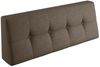 sunnypillow Rückenkissen Palettenkissen gesteppt Rückenkissen 120x40x20/10cm, Braun Bild 2