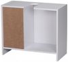 Wohnling Waschbecken-Unterschrank 54 x 63 x 30 cm weiß mit 1 Tür und 3 Schubladen Bild 4