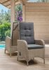 Destiny Gartensessel PALMA CASA (Set, 2-St), Hochlehner und Fußhocker, natur meliert, Rückenlehne verstellbar Bild 3