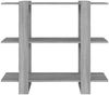 vidaXL Bücherregal/Raumteiler Grau Sonoma 100x30x87 cm 813567 Bild 4