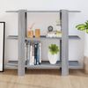 vidaXL Bücherregal/Raumteiler Grau Sonoma 100x30x87 cm 813567 Bild 3