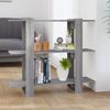 vidaXL Bücherregal/Raumteiler Grau Sonoma 100x30x87 cm 813567 Bild 2