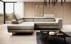 Designer Sofa Costa mit Schlaf - und Klappfunktion Beige Links Bild 2