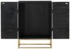 vidaXL Sideboard Schwarz 55x34x75 cm Massivholz Mango und Eisen 351679 Bild 5