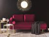 Chaiselongue Samtstoff dunkelrot linksseitig MIRAMAS Bild 3