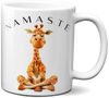 TASSENKING Tasse, Yoga Giraffe mit entspanntem Blick - Namaste Bild 1