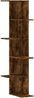 vidaXL Wand-Eckregal Räuchereiche 36,5x36,5x140 cm Holzwerkstoff 852631 Bild 2