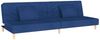 vidaXL Schlafsofa 2-Sitzer mit 2 Kissen Blau Stoff 375893 Bild 2