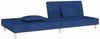 vidaXL Schlafsofa 2-Sitzer mit 2 Kissen Blau Stoff 375893 Bild 5