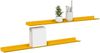 vidaXL Schwebendes Regal 2 pcs Senfgelb 80 x 9 x 2,5 cm Stahl 8003978 Bild 3