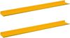 vidaXL Schwebendes Regal 2 pcs Senfgelb 80 x 9 x 2,5 cm Stahl 8003978 Bild 2