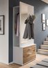 Garderobenkombination (B/H/T: 80x190x38 cm) in Nox Oak Nachbildung Bild 4