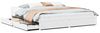 vidaXL Massivholzbett ohne Matratze Weiß 180x200 cm Kiefernholz 3301695 Bild 2