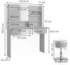Schminktisch Azur Weiß 120 cm mit Hocker Vicco Bild 3